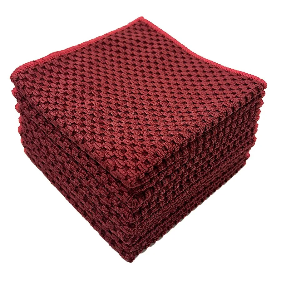 Tissu de cuisine en grille de maïs en microfibre personnalisé | Séchage rapide et sans traces