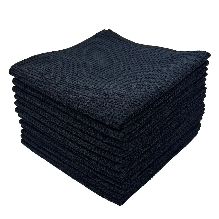 Serviette en microfibre gaufrée | Polissage pour vitres et voitures sans traces