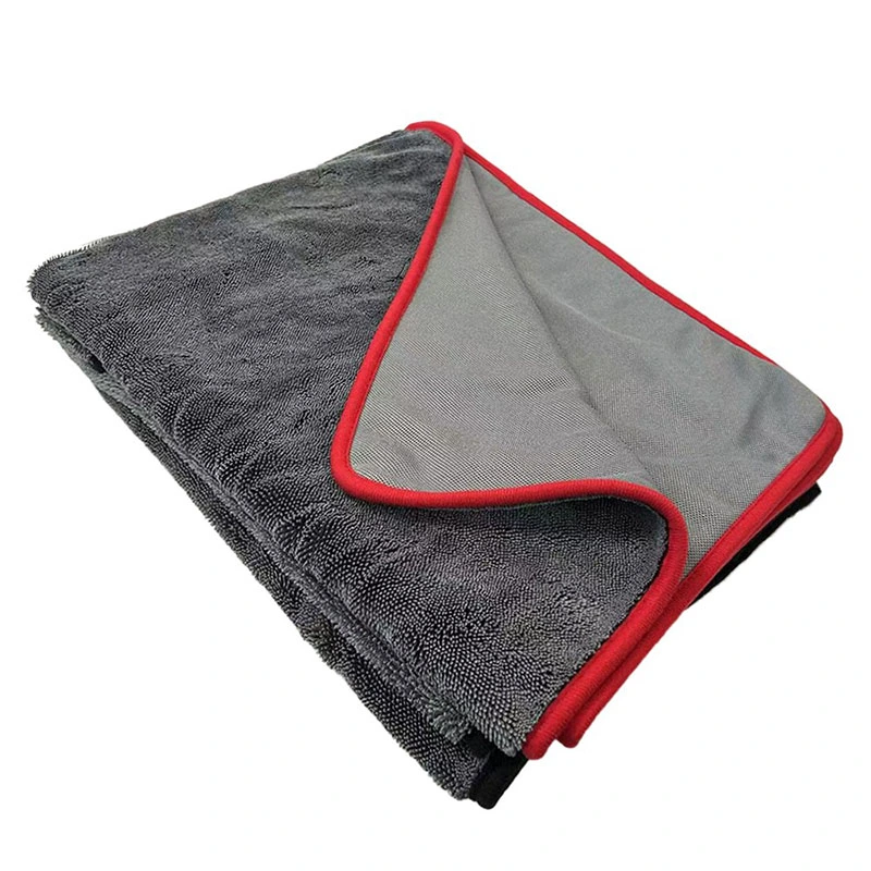 Serviette de séchage à boucle torsadée monocouche | Super absorbant pour les détails de voiture